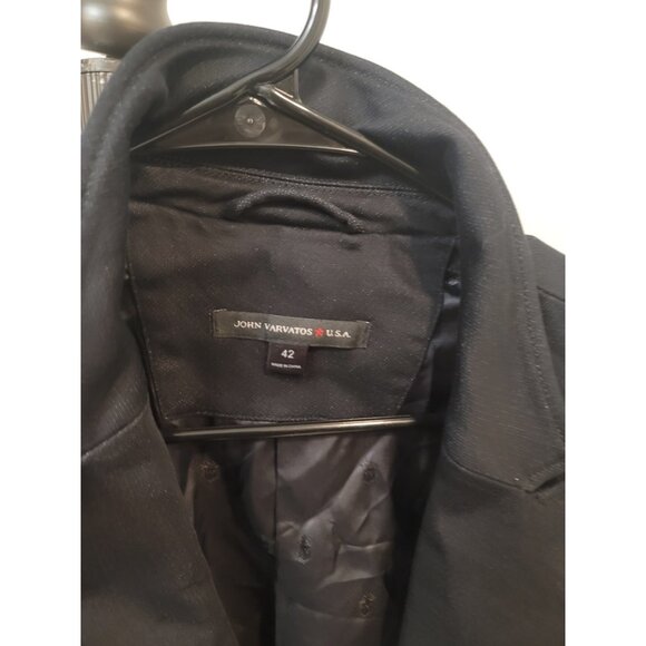 John Varvatos Wool jacket 42 Men's Black - Picture 2 of 6